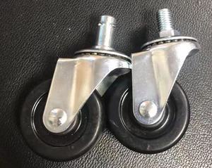 <span class=keywords><strong>Roulette</strong></span> en caoutchouc noir pour travaux légers de 25 à 100mm, frein mobile, tige filetée à plaque fixe, <span class=keywords><strong>Roulette</strong></span> NP - Product Image 3