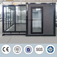 Cabine modulaire préfabriquée de structure en acier de 20 pieds