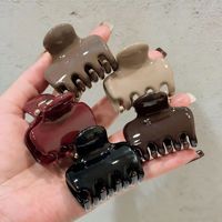 Pince à cheveux en cristal français pour femme, épaisse, brillante, petite, haute, pour queue de cheval, demi-coiffure, style princesse, pince requin, accessoire de coiffure