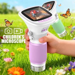 Jumon Portable Handheld <b>Microscope</b> for Kids Toy Science Learning Children <b>Microscope</b> Toy Set Kids Educational Stem Kit - Product Image 5