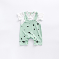 Combinaisons pour bébés de 2 ans en coton biologique tricoté à manches courtes, été, unisexe, vente en gros sur Alibaba Chine, échantillon gratuit