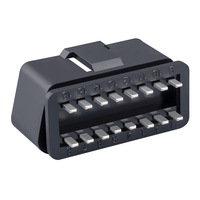 Prise d'interface de diagnostic de camion de connecteur OBD2 mâle 16Pin pour voiture et camion 12V 24V OBDII