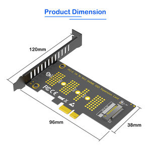 <span class=keywords><strong>M</strong></span>.2 NVMe SSD إلى PCI-E 1X محول NGFF Key-<span class=keywords><strong>M</strong></span> بطاقة توسيع متوافقة مع:: ، \ من أجل توسيع سطح المكتب - Product Image 4