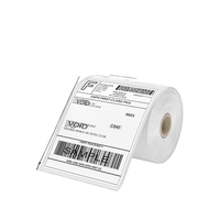Etiquetas Digitales Térmicas Directas de 4x6 Pulgadas, Tres Capas, Blancas, Perforadas, Impermeables, Tamaño Personalizable, Gran Venta