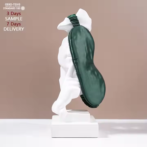 Masque de sommeil en satin de soie <span class=keywords><strong>avec</strong></span> sangle élastique et boîte cadeau personnalisée - Vente en gros - Product Image 6