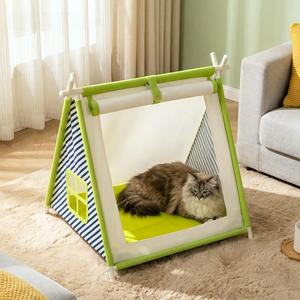Casa para Gatos y Perros, Tipo Tienda de Campaña para Todas las Estaciones, Tejido Removible y Lavable para Verano y Otoño, Plegable y Portátil - Product Image 5