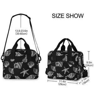2025 Custom Hawaiian Shell Designs Portable Polyester Thermal Insulated Lunch Cooler Bag Fashion Style - Product Image 3