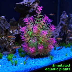 Plantes aquatiques artificielles <span class=keywords><strong>pour</strong></span> <span class=keywords><strong>aquarium</strong></span>, décoratives, sans entretien, <span class=keywords><strong>pour</strong></span> aménagement paysager submergé - Product Image 4