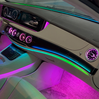 KYNCHO pour Mercedes Classe S W222, éclairage ambiant LED pour voiture, contrôle par application Bluetooth, symphonie de 64 couleurs, éclairage intérieur automatique