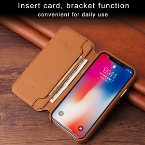 Fashional khe cắm thẻ da lật phong cách chống sốc kinh doanh Thiết kế trường hợp điện thoại cho 11 & Mô hình tương thích - Product Image 5