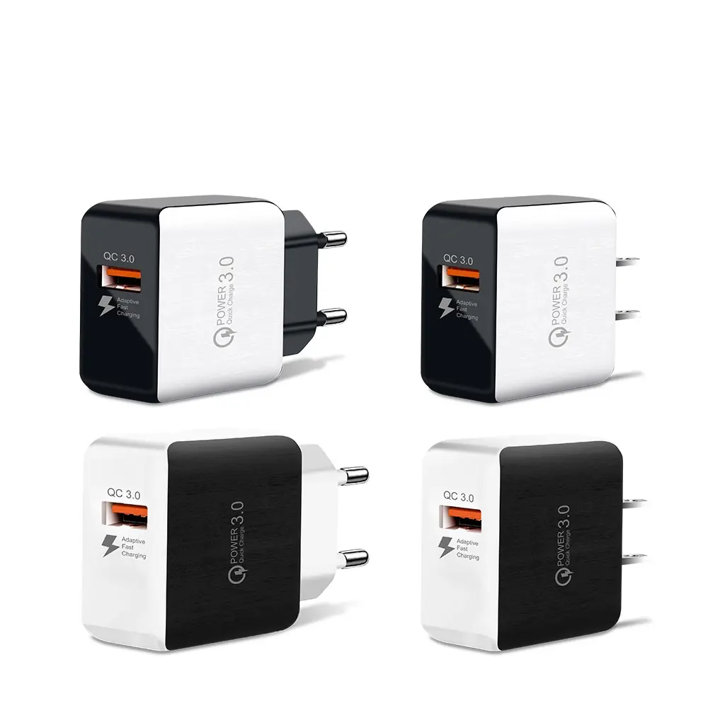 5V3A mobile phone charger power adapter QC3.0 fast charge 18W single port USB charging head