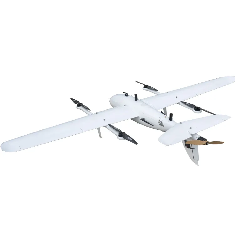 Drone Vtol FOXTECH AYK-250 Pro 3.5 Hours 1.2kg Payload Long Range VTOL UAV Fixed Wing Aircraft Reconnaissance Drone Frame