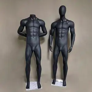 NIP-2 PP Plastic Full Body Man Muscular Sports Mannequin Abstract Fashion Plastic Male Mannequin For Sportswear Display