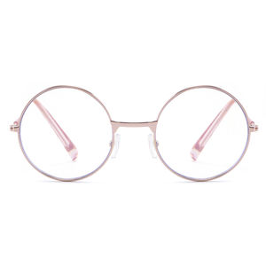 Montura de Gafas Redondas Retro, Gafas de Alta Calidad con Protección Contra Luz Azul para Hombre, Fábrica de Gafas - Product Image 4