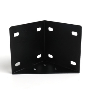 Support d'angle en fer noir pour meubles, lit, armoire, étagère – Accessoire de quincaillerie - Product Image 4