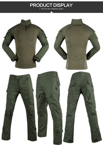 Uniforme de Combate Táctico de Camuflaje para <span class=keywords><strong>Hombre</strong></span> de Alta Calidad Tipo Frog Suit Color Verde Olivo con Camisa de Manga Larga y Pantalones - Product Image 5