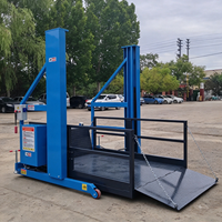 Plateforme de chargement mobile hydraulique pour camions 1600x2000mm, élévateur portable 2 tonnes avec hauteur de levage de 1700mm