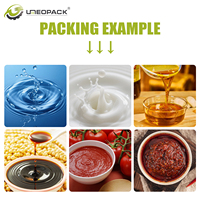 Machine d'emballage verticale automatique de sauces liquides avec pompe à rotor, machine d'emballage VFFS pour sauce chili 15-35 sachets/min