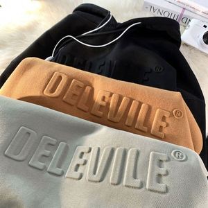 Sweat à capuche personnalisé de haute qualité avec impression en relief, tissu en coton unisexe, graphique surdimensionné, 450 g/m², poids lourd, embossage 3D pour homme - Product Image 1