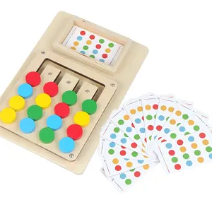 חם וזול מונטסורי ילדים ילד משחק חינוכי צעצוע משחק התאמת צבע לאינטליגנציה מוחית
