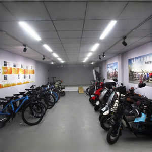 Vélo de montagne électrique rétro haut de gamme à pneus larges de 20 pouces, 750W, suspension intégrale, frein à disque hydraulique, <span class=keywords><strong>acier</strong></span>, 7 vitesses - Product Image 6