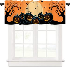 Voilages de fenêtre Halloween personnalisables : Jack O'Lantern, Corbeau, Maison Hantée – Rideaux de cuisine imprimés - Product Image 6