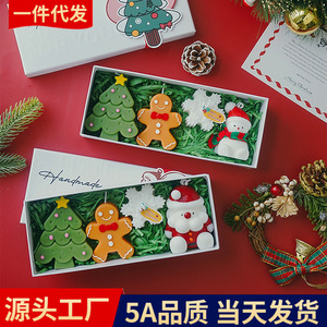 Coffrets Cadeaux <span class=keywords><strong>de</strong></span> Bougies <span class=keywords><strong>de</strong></span> Noël en Gros – Bougies Décoratives Cylindriques Artisanales en Cire <span class=keywords><strong>de</strong></span> Soja aux Arômes Créatifs – Vente Transfrontalière pour les Fêtes - Product Image 2