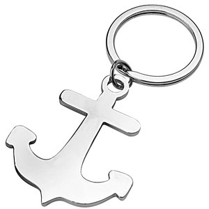 Portachiavi Personalizzato con Design Grande a Forma di Ancora Senza Scatola - Product Image 1