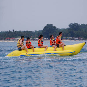 Équipement de parc aquatique d'été Flying Fish Banana Ship 5 Riders Bateau banane gonflable Drop Stitch PVC Vinyle Certifié EN14960 IFUN - Product Image 2