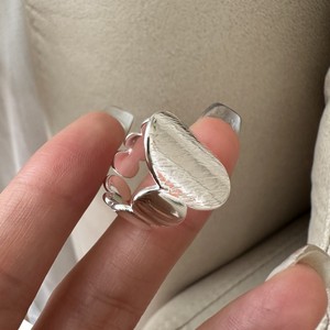 S925 argent Sterling rétro Simple Texture anneau Version coréenne Niche Design princesse coupe à la mode personnalité anneau pour - Product Image 3