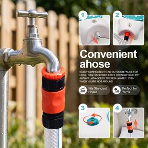 Pet Foot-Operated <b>Water</b> Dispenser—A <b>dog</b> <b>water</b> sprayer that provides fresh <b>water</b> anytime. <b>Dogs</b> can step on the device to activate - Product Image 6