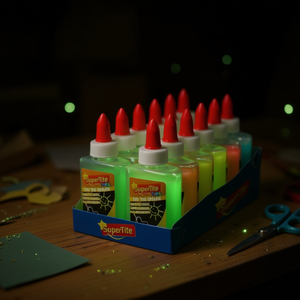 Colla liquida fluorescente al buio, 12 pezzi, adesivo cianoacrilato per artigianato e riparazioni - Product Image 2