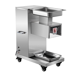 Food <b>Processing</b> <b>Machine</b> Vertical Type Electric <b>Meat</b> Cutting <b>Machine</b> Stainless Steel <b>Meat</b> Slicer <b>Machine</b> With Four Wheels - Product Image 1