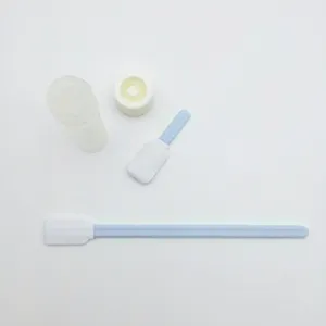 Cotonete de fibra de poliéster, teste de bactérias, amostragem, limpeza do toc