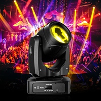 4 Luces Móviles de Cabeza con Efecto de Haz de 150W y 18 Prismas, Control DMX512, para Bodas, Discotecas y Escenarios, con Estuche de Transporte