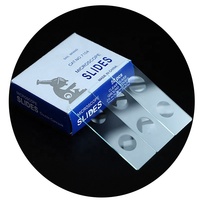 Wholesale 7104 Frosted Edge Double Concave Laboratory Microscope Slide Cover Glass Chemical Medical Sailboat Brand