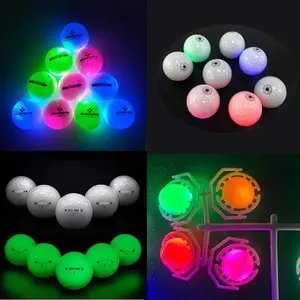 Balle de Golf LED clignotante avec Logo personnalisé, vente en gros, haute qualité, bon marché