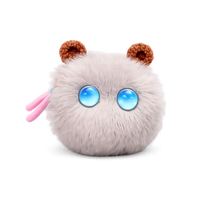 Porte-clés Lapin Rose en Peluche VLG avec Yeux Bleus, Jouet Doux et Moelleux Rempli de Coton PP pour Enfants de 2 à 14 Ans, Fête, 11CM, Unisexe