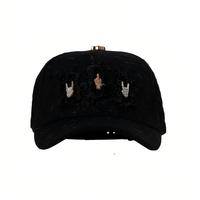 Gorra de Béisbol de Diseño Nuevo, Calidad G5, 5 Paneles, Logotipo Bordado en 3D, Forro Interior de Satén, Gorras de Gamuza con Pedrería