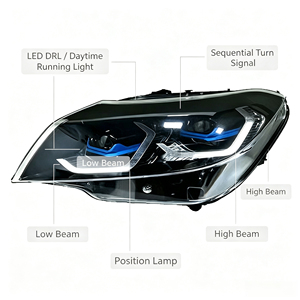 Conjunto de Faros LED para <span class=keywords><strong>BMW</strong></span> <span class=keywords><strong>Z4</strong></span> E89 2009-2016, DRL de Doble Color, Lente de Proyector Láser, Lámpara Delantera, Actualización, Modificación, Reemplazo - Product Image 6