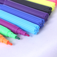 Stylo marqueur de dessin d'art personnalisé de haute qualité fournitures de papeterie scolaire 6/12/18/24 couleurs feutre pointe aquarelle pinceau stylos pour enfants