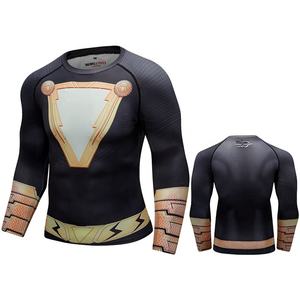 T-<span class=keywords><strong>shirt</strong></span> de compression de course à pied <span class=keywords><strong>Spiderman</strong></span> moulant à manches longues Fitness BJJ Rash Guard MMA vêtements d'entraînement de gymnastique pour hommes - Product Image 5