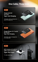 Batería Externa Magnética Portátil de 10000mAh, Carga Inalámbrica Rápida de 15W 20W 22.5W, Batería de Respaldo con Pantalla LED y Soporte