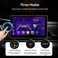 Autoradio N3 10 pouces avec bouton rotatif, 64 Go, Android, DSP, radio FM, GPS, Bluetooth, Carplay, écran tactile universel, ventilateur de refroidissement RGB, 2 DIN