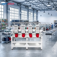Máquina de Bordar Computarizada REVHON de Cuatro Cabezas, Nueva con Componente de Motor Central, Máquina de Bordar de Alta Calidad