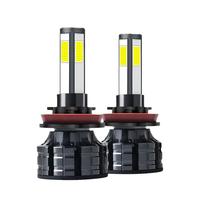 Feux de voiture K9 à 360 degrés, 4 côtés, H1 H3 H7 H4 9005 HB3 9006 HB4 H8 H11 9012, ampoules LED COB pour phares de voiture et antibrouillards