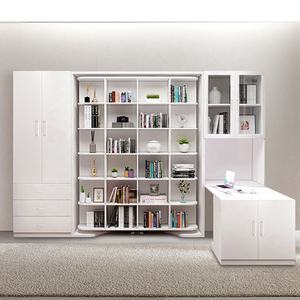 <span class=keywords><strong>Lit</strong></span> mural discret, multifonction, moderne et pliable, avec bibliothèque - Product Image 3