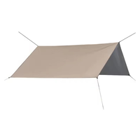 Bâche de camping imperméable OEM, abri léger et portable pour hamac, protection solaire pour randonnée et backpacking