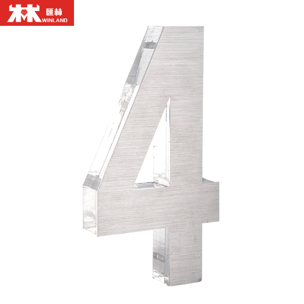 100 мм акриловая дверь из нержавеющей стали для отеля номер 4 с винтами