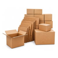 Boîtes d'emballage personnalisées avec logo, carton ondulé, carton kraft, vente en gros pour la logistique e-commerce, directement de l'usine, faible MOQ